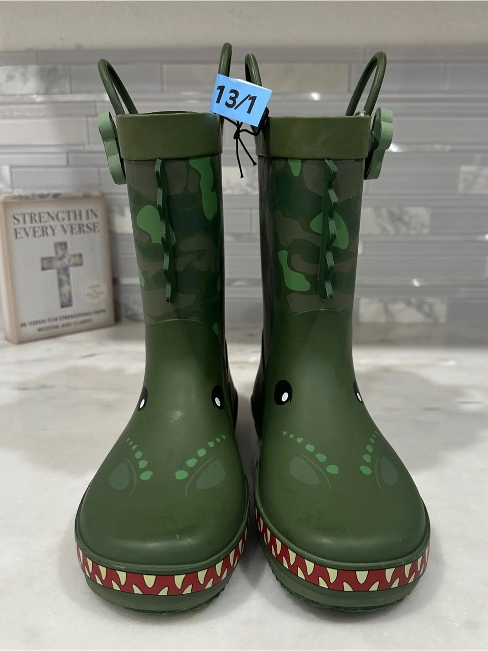 Title: Member’s Mark Dinosaur Toddler Rain Boots Size 13/1 NWT